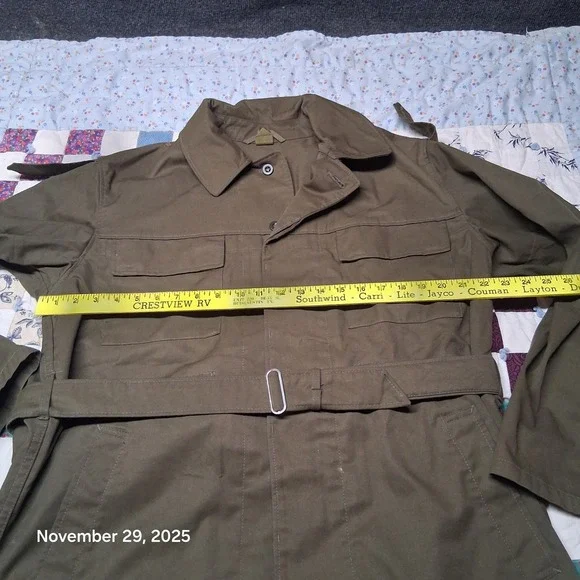 Czech Republic Military OZKN Presov Field Jacket Green Belted